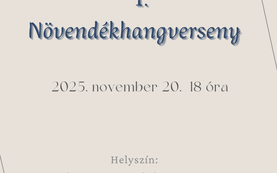 I.Növendékhangverseny